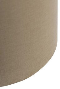 Tienidlo na lampu z látky svetlohnedá 40/40/40