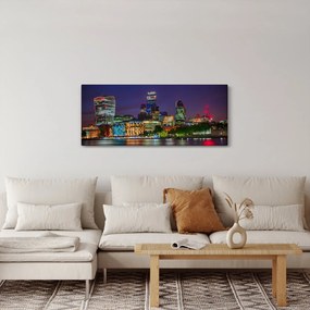 Obraz - Večerný Londýn (120x50 cm)