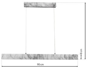 Závesné LED svietidlo Pierce, 1x LED 18w, 4000k, w