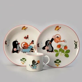 Thun detská tanierová sada trojdielna Krtko II - jahody