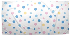 Sablio Uterák Farebné bodky na biele - 50x100 cm