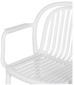 Biela plastová jedálenská stolička Alia – Ixia