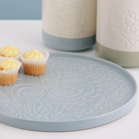 Sivomodrý servírovací keramický tanier ø 30 cm Home to Roost – Mason Cash