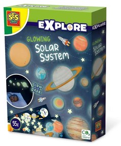 Ses Samolepiace dekorácie EXPLORE Planéty, svietiace
