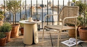 Hliníkový okrúhly záhradný stolík ø 45 cm Bryan – Bizzotto