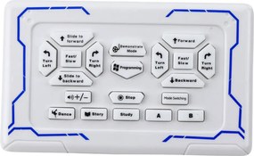 LEAN Toys Interaktívny diaľkovo ovládaný robot RC 16 funkcií Svetlá Zvuky Modrá