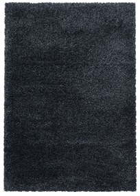 Ayyildiz Kusový koberec FLUFFY 3500, Antracitová Rozmer koberca: 80 x 250 cm