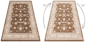 Koberec MEFE 2312 Ornament, ramka - tmavý béž