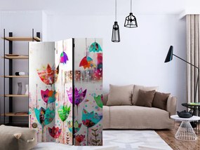 Artgeist Paraván - Colorful tulips [Room Dividers]