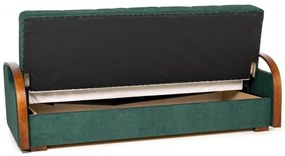 Pohovka Lux, čierna vzor květy / wenge (eden 3991/102)