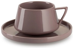Porcelánová šálka s podšálkou Luna 200 ml sada 2ks