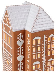 Keramický svietnik na čajovú sviečku Gingerbread Lighthouse – Kähler Design