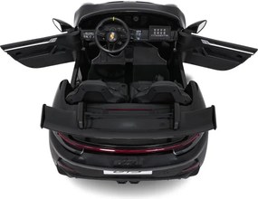 Elektrické autíčko Porsche 911 GT3 pretekárske čierne