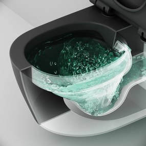 Závesné WC AM.PM X-Joy CXB1700MBSC bezokrajové, so sedadlom Microlift, čierne