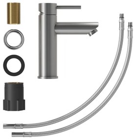 BATH DELUXE 28-017-03-73-02 - Umývadlová batéria RINGSTED 17,8 cm práškově šedá