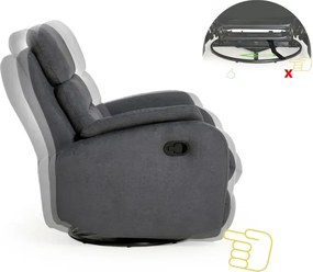 Kreslo ELEGANT 3 polohovacie, hnedá (soro 28)