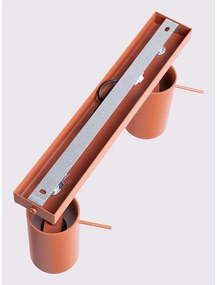 Bodové svietidlo v tehlovej farbe 6x30 cm Etna – Sollux