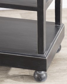 Kredenc Rimir 160 x 50 x 220 old black &amp; natural