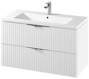 Cersanit Tirso, závesná umývadlová skrinka 994x447x572 mm + keramické umývadlo, biela matná, S801-542