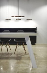 NORDLUX ARTIST LED kuchynské závesné svetlo, 14 W, teplá biela, 25 cm, čierna
