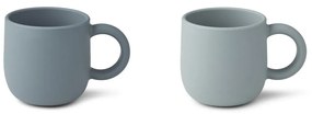 LIEWOOD Detské silikónové hrnčeky Merce Blue Mix – set 2 ks