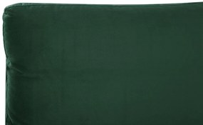 Zamatová posteľ 180 x 200 cm zelená MELLE Beliani