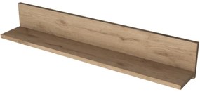 Nástenná polica RANI 90x15 cm hnedá
