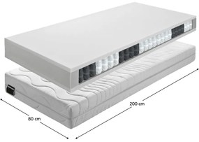 Tempo Kondela Matrac, pružinový, 80x200, BE TEXEL ALERGIK NEW