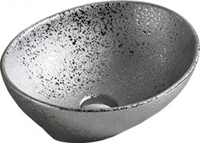 Mexen ELZA UMÝVADLO, 40x34 CM, STRIEBORNA, 21014052