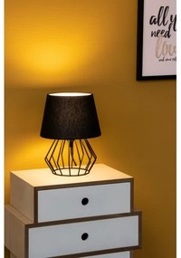 Spot-Light 7669104 - Stolná lampa MANGOO 1xE27/40W/230V čierna