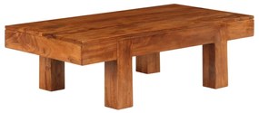 Konferenčný stolík 100x50x30 cm akáciové drevo so sheeshamovým povrchom