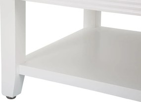 Konferenčný stolík Shine 90 cm so zásuvkami biely