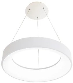 ECOLITE Závesné LED osvetlenie NEST, 40W, teplá biela-studená biela, okrúhle, biele