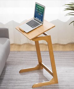 TONNY naklápací stolík na notebook, bambus
