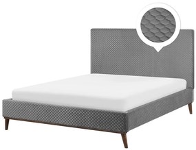 Manželská posteľ 160 cm BARON (s roštom) (sivá). Vlastná spoľahlivá doprava až k Vám domov. 1007159