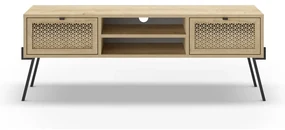 TV stolík v dekore duba v prírodnej farbe 140x51 cm Ecrin – Marckeric