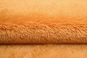 Plyšový koberec TOP - HORČICOVO ŽLTÝ