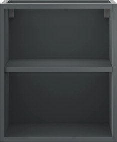 Mexen Box-A, otvorená skrinka s policou 40 cm, grafitová matná, 91AX2-0400-470-0-66