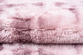 Plyšový koberec SILK Ombre - RUŽOVÝ