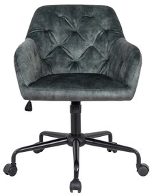 Dizajnová kancelárska stolička Kiara zelený zamat