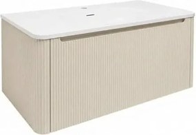 Kúpeľňová skrinka s umývadlom Naturel Austen 99x47,5x45 cm clear brown mat AUSTEN100CB