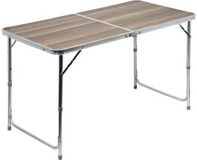 Záhradný stôl Cattara Double 120x60x66 cm skladací kempingový