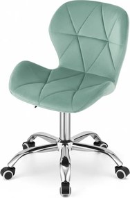 Mentolová kancelárska stolička AVOLA VELVET