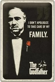 Plechová ceduľa The Godfather - I don't apologize, (20 x 30 cm)