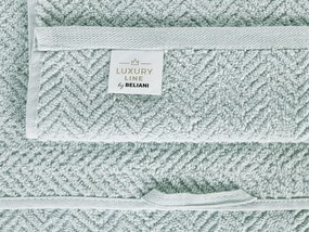 Sada 2 bavlnených uterákov mätová zelená MITIARO Beliani