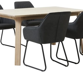 BROOKS ČALÚNENÁ STOLIČKA dark grey