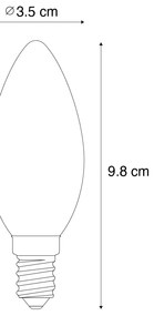 Sada 5 inteligentných LED žiaroviek E14 C35 matných 4,2W 470 lm 2700-6500K