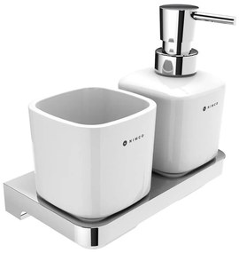 NIMCO MA 2905831K-T-26 -Nástenný dávkovač mydla a stojan na kefky MAYA 320 ml