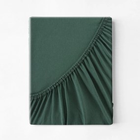JERSEY PRESTIERADLO 200X220 CM, VÝŠKA 30 CM TMAVOZELENÉ