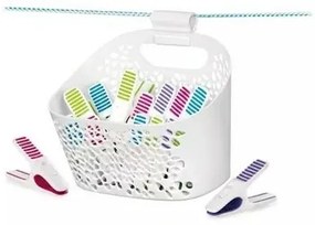 Tescoma Štipce na bielizeň v košíku CLEAN KIT, 20 ,